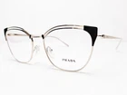 New Prada VPR62U YEE-1O1 Women's Eyeglasses Frames Pale Gold/grey Cats 53/17. Price: $189.99.