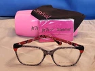 New Women's Betsey Johnson Eyeglass Frame Mine Clear Plastic 53-17-140. Price: $79.95.