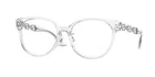 Versace Cateye Eyeglasses VE3302D 148 54 Clear Frame Silver Metal Temples New. Price: $169.99.