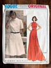 Vogue Paris Original Pattern 2794 By Pierre Balmain Shift & Maxi Dress, 16 Used. Price: $19.99.