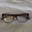 Calvin Klein CK20423 Purple Plastic Cat Full Rim Eyeglasses 53-19-145 New. Price: $64.99.